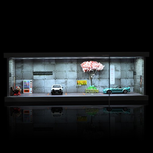 1:64 Diorama Car Parking Lot Model LED Lighting City Garage Scene Display Model - Bild 42 von 52
