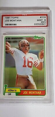 1981 TOPPS JOE MONTANA ROOKIE RC #216 PSA 9 | eBay 1981 TOPPS JOE MONTANA ROOKIE RC #216 PSA 9 | eBay