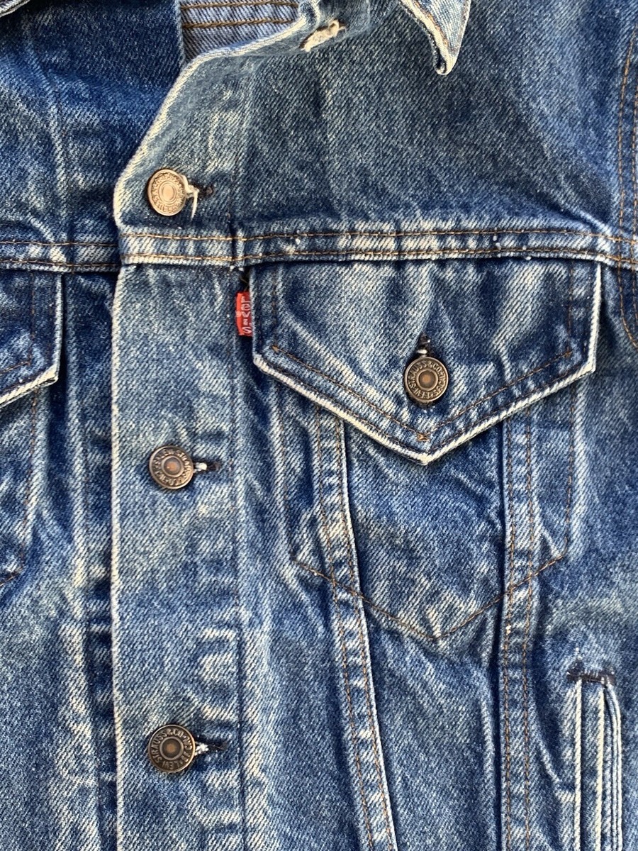 Levi Strauss & Co Size 36 Denim Jacket Vintage Made In