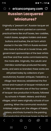 Russische Lackdose Palekh Fedoskino Märchen Phönix Design signiert Sammlerstück - Bild 11 von 11