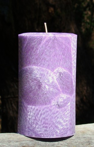 200hr SANDALWOOD, VIOLETS, JASMINE & MUSK Triple Scented Natural PILLAR CANDLE - Picture 1 of 13