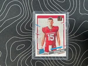 Clayton Tune Portrait Rated Rookie RC 2023 Donruss Card #36 Arizona Cardinals