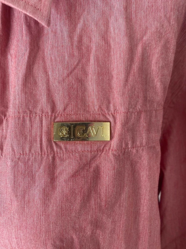 Camisa Cavi Abotonada Para Hombre XL Roja Informal Manga Larga Calce Moderno Top Foto 4 de 4