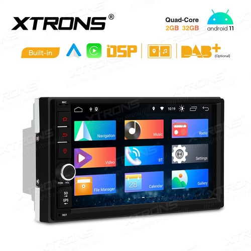 AUTORADIO ANDROID 11 STEREO AUTO 7 POLLICI CARPLAY AND. AUTO WIFI XTRONS TSF711A - Foto 7 di 11