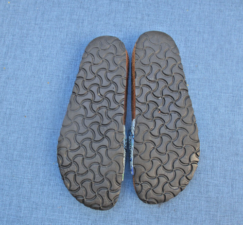 Birkenstock Papillio ~ Madrid Blue Floral Sandals / Slides ~ 38 ~ sz. 7 ~Daisies - Picture 9 of 9