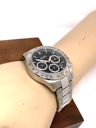 Reloj para mujer Hugo Boss 1502614 cuarzo esfera negra plata acero inoxidable 38 mm - Imagen 4 de 13