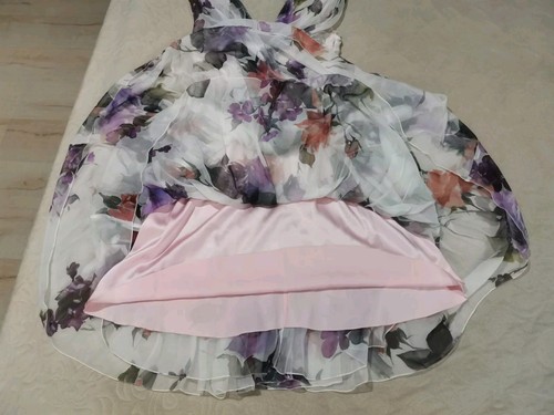 AUTH 2012 Dolce&Gabbana floral printed ruffle silk corset bustier Dress 42it - Picture 10 of 19