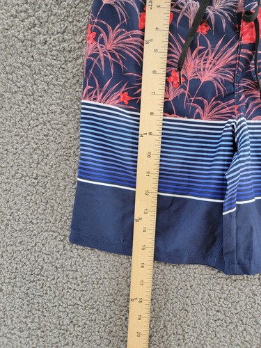 Hurley Floral Printed Board Shorts Big Boys 10/25 Multi Side Logo Print Lace Up - Picture 9 of 17