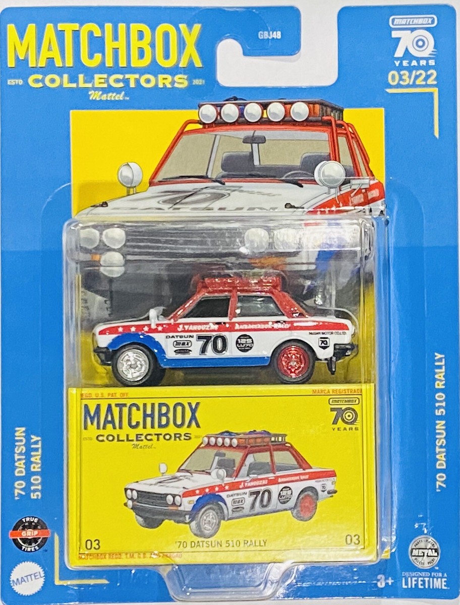 マッチボックス　ミニカー　マテル　ダットサン 510 ラリー Matchbox 1970 Datsun 510 Rally | Mattel Creations