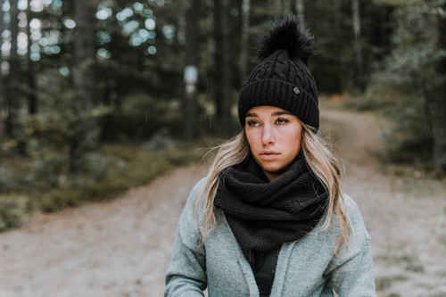 Damen Wintermütze gefüttert Strickmütze Warm Fellbommel Mütze Beanie Fleece - Bild 25 von 70