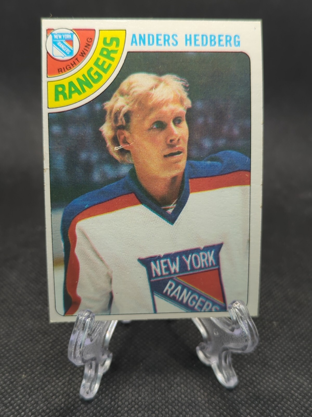 1978-79 Topps Anders Hedberg New York Rangers Hockey Card #25