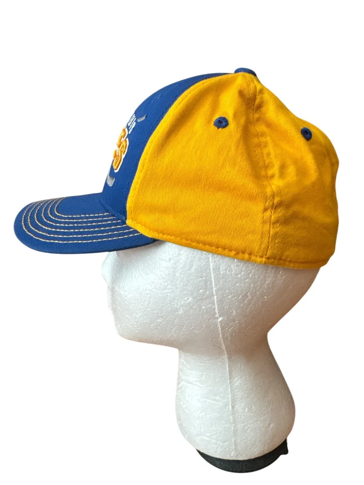 Gorra/sombrero ajustado St Louis Blues hockey niños/niñas jóvenes talla única azul y amarillo NHL Foto 2 de 4