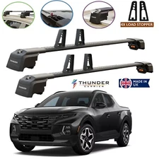 For Hyundai Santa Cruz 2022-2024 Black Aluminium Roof Racks Cross Bars Lockable