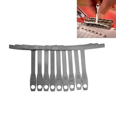 9pcs Under string Radius Gauge String Gauges Luthier Tools for Guitar Fretboard