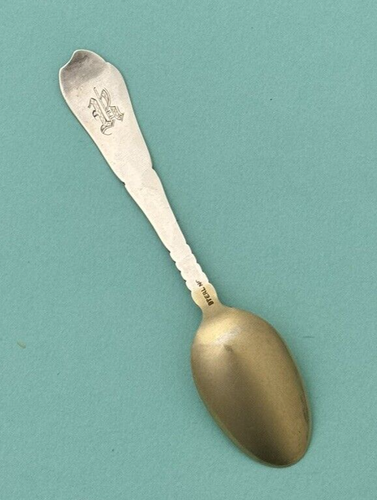 Aesthetic ETRUSCAN MEDALLION Sterling Demitasse Spoon Knowles? - Picture 3 of 7