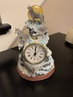 The Paragon Group Wolf Led 3D Hand Painted Tabletop Clock Battery Op Brand NEW