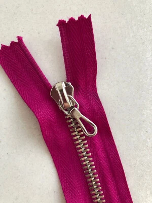 riri hot pink silver zip - dress Zip 55cm M6 Closed End - Image 1 of 4