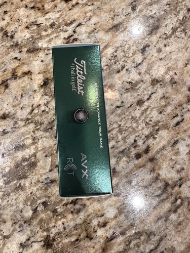 NEW Titleist AVX RCT 2023 Golf 3 Balls White 1 Sleeve - Launch Monitor Trackman - Picture 4 of 5
