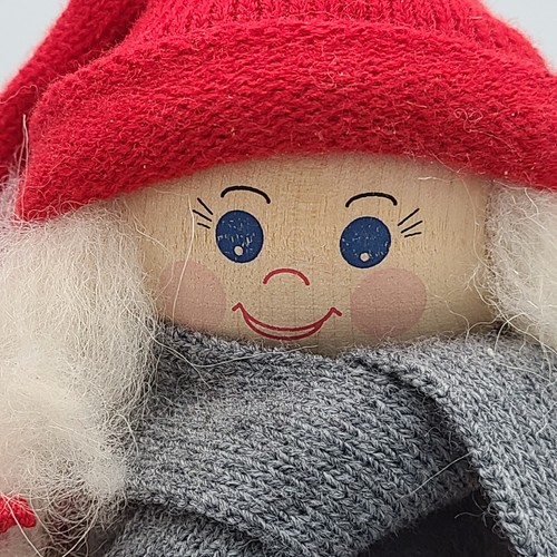 Paar Original Tomte 10" Schwedische Holz Schweden Figuren Weihnachtsmann Pakete 2er Set - Bild 10 von 10