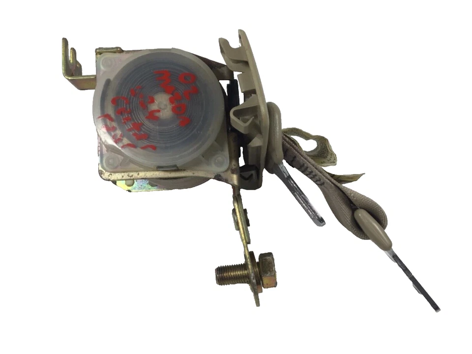 Cinturón de seguridad central trasero Mazda 626 2000-2002 retractor beige OEM Foto 4 de 4