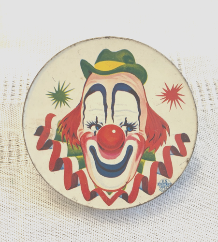 4 vintage CLOWN NOISEMAKERS, U.S. METAL TOY MFG. CO. Made in U.S.A - Picture 4 of 14