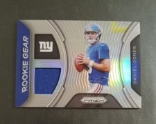 2019 Panini Prizm Daniel Jones Rookie Gear Silver Prizm RC Relic