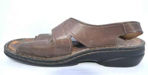 Finn Comfort Ankle Strap Sandals Brown Leather Size US 9 - 9.5 EU 40D - Picture 8 of 10