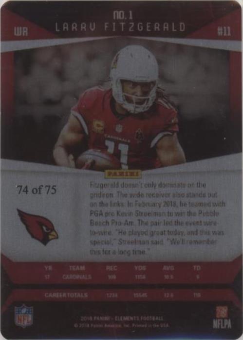 2018 Panini Elements Larry Fitzgerald #1