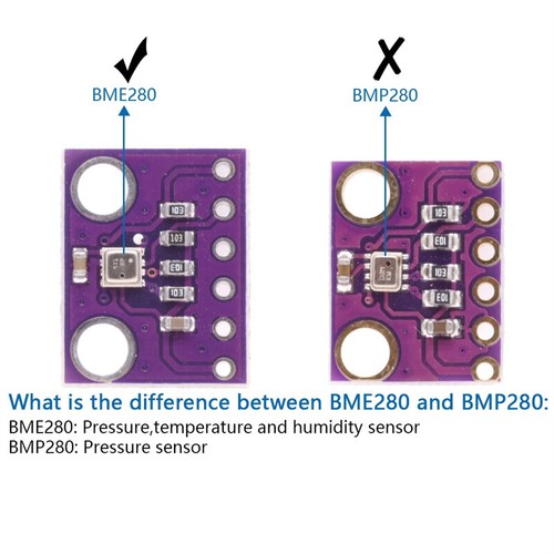 Módulo Sensor Digital Temperatura Humedad Presión Barométrica BME280 - Imagen 2 de 13