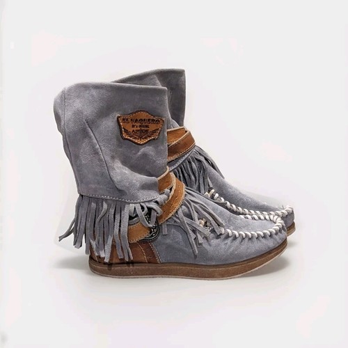 El Vaquero Women's Leather Apache Boots 36 - Picture 4 of 6