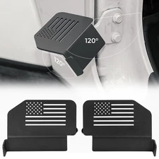 JOYTUTUS 120° Foot Pegs for Wrangler Gladiator 2007-2024 (US Flag Pattern)