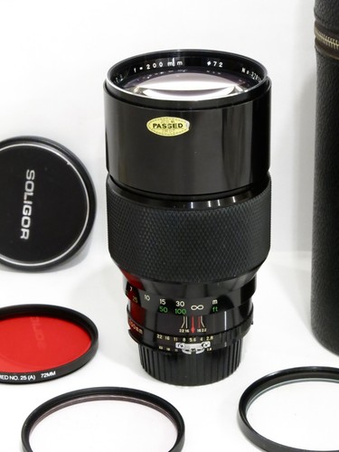 RARE FAST 200MM F2.8 TELEPHOTO LENS+CASE+THREE 72MM FILTERS FOR NIKON CAMERAS AI - Picture 6 of 6