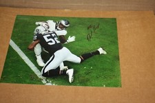 LAS VEGAS RAIDERS DENZEL PERRYMAN #52 SIGNED AUTOGRAPHED 8X10 PHOTO POSE 1 