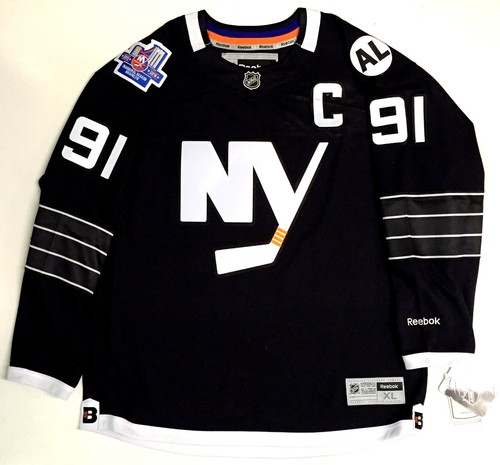 JOHN TAVARES SIGNED NEW YORK ISLANDERS 2015 3RD BLACK JERSEY PSA/DNA COA Z93296 - Picture 2 of 6