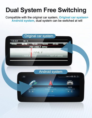 12.3" Android 13 GPS Car Stereo Carplay For Benz A-Class W176 X156 C117 NGT4.5 - Picture 11 of 11