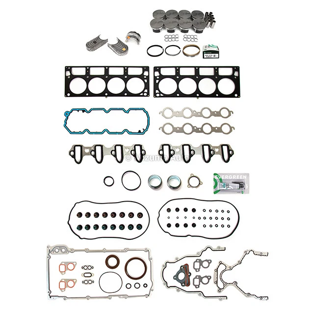 Full Gasket Set Pistons Bearings Fit 10-15 Chevrolet Camaro Supercharged 6.2L - Image 2 of 4