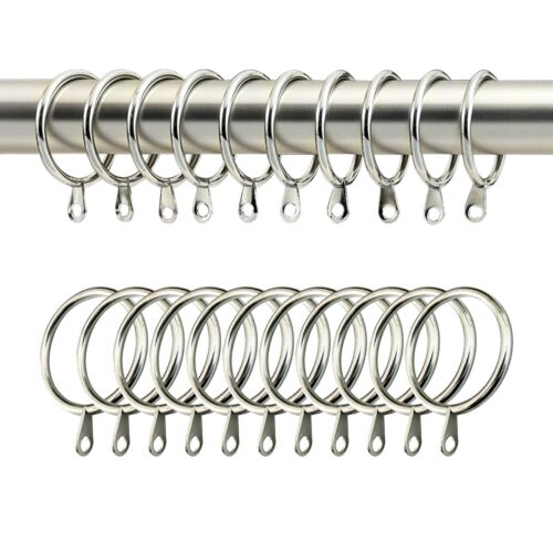 Curtain Pole Metal Chrome Black Cream 19mm Milano Finials Rod Rings Fittings - Picture 8 of 12