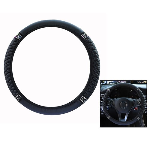 Accessori coprivolante auto in microfibra pelle diamantata per 15""/38 cm - Foto 2 di 12