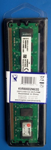 kit 2 MODULI DI MEMORIA RAM KINGSTON 4 GB (2 x 2 GB) DDR2 800 MHz DIMM PC2 - Foto 7 di 9