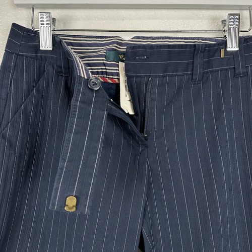 Anthropologie Cartonnier Charlie Damenhose 0 marineblau Nadelstreifen adrett maritim - Bild 9 von 12