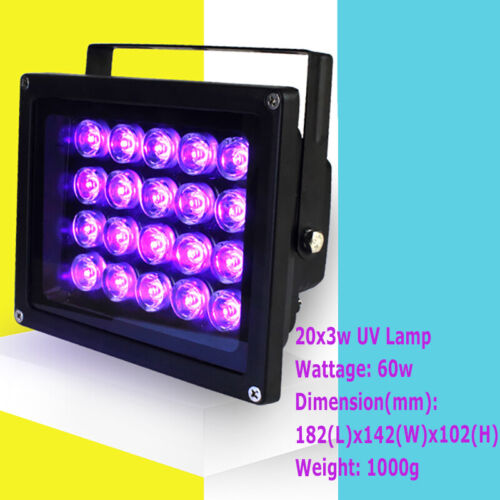 Lámpara de luz de inundación 20x3W 30x3W 50x3W 90W 150W UV 365nm 395nm con enchufe e interruptor - Imagen 13 de 37
