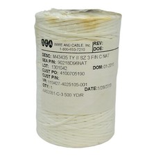 BREYDEN M43435 TY II SZ 3 FIN C NAT LACING CORD 500yd ROLL NEW/NOS