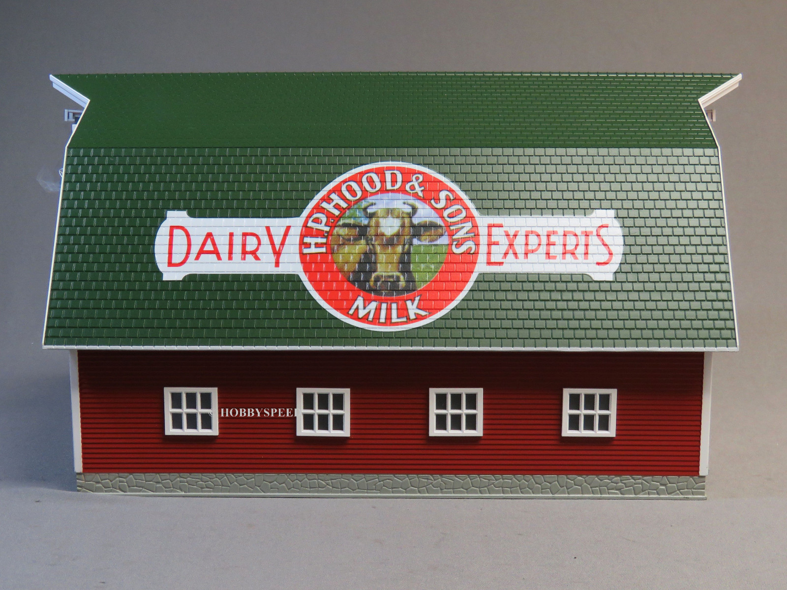 Mth Rail King Lighted Red Barn Hood S Dairy O Gauge Train Farm