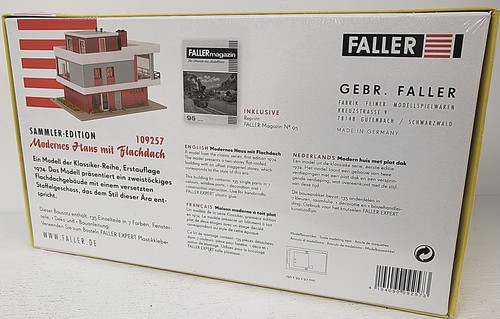 FALLER/Marklin #B-257 HO 1/87 Scale Plastic KIT Mid-Century Modern House - Picture 3 of 5