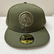 New York Yankees 59fifty 5950 Green Fitted Hat Size 8 New York Yankees, Baseball