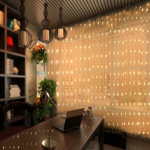 8 Modes Fairy LED Curtain String  Lights Christmas / Wedding Indoor Decoration - Picture 8 of 16