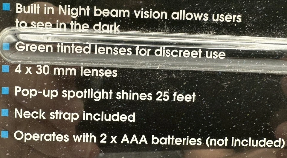 Night Scope See Up To 25 Feet Great For Day Or Night Use Pop-Up Spotlight LED - Image 3 of 4