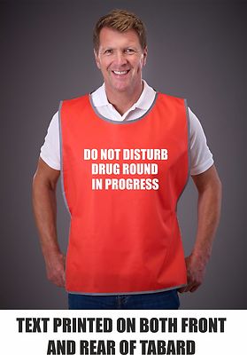 Adults Printed Pocket Tabard Personalised With Company Name//Logo 5 sizes 12 cols