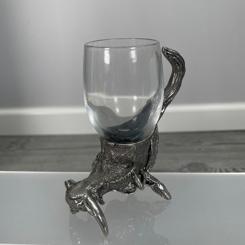 Frankli Wild Royal Selangor Boar Sculpted Animal Art Pewter Shot Glass Barware - Picture 6 of 11
