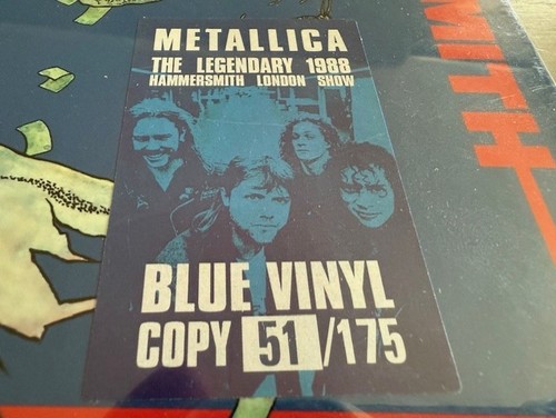 METALLICA - DAMAGED JUSTICE AT HAMMERSMITH LIM. NUM. 3LP BOX (BLUE) SLAYER - Picture 2 of 7